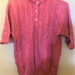 Vintage Diane Von Furstenberg Pink Acrylic Sweater